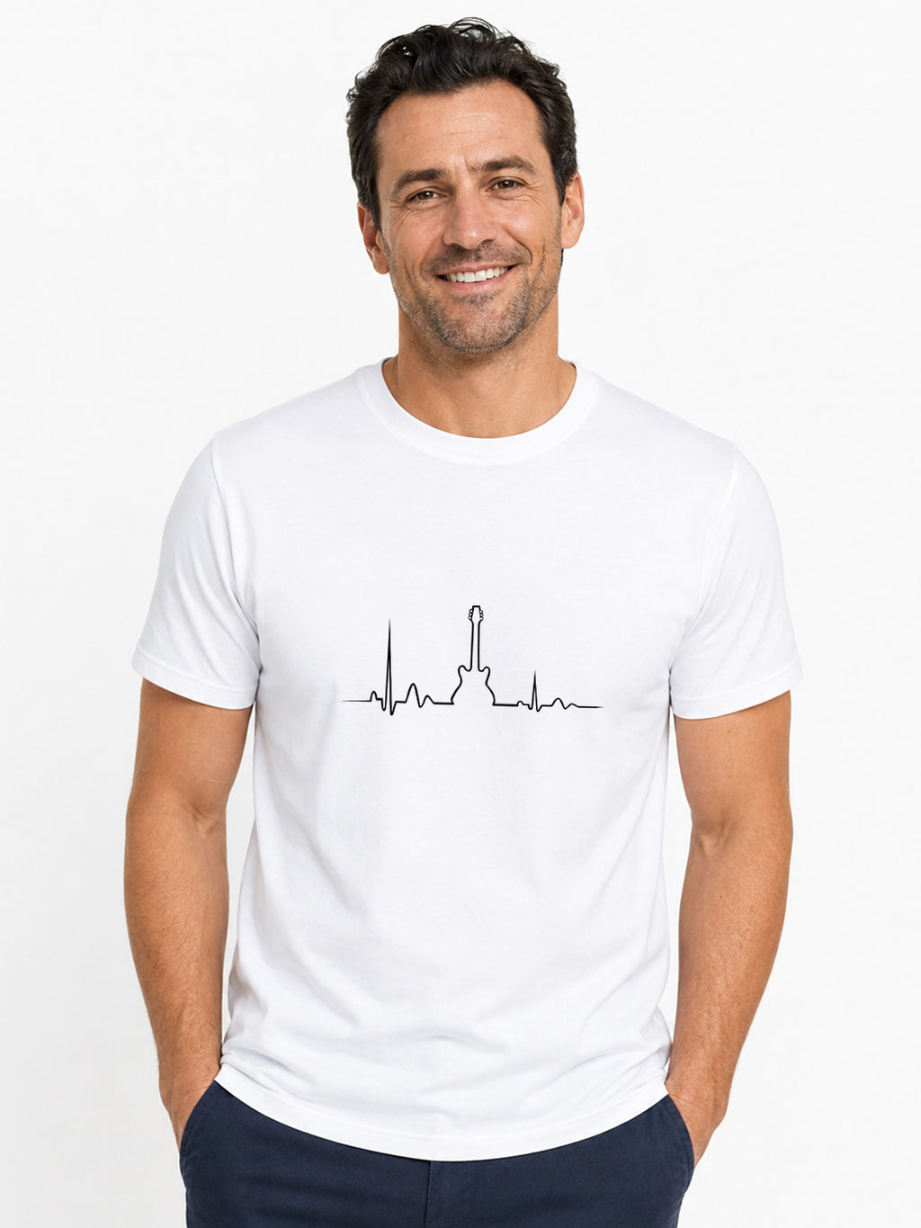 Original-T-Shirt für Herren – I live rock n roll –
