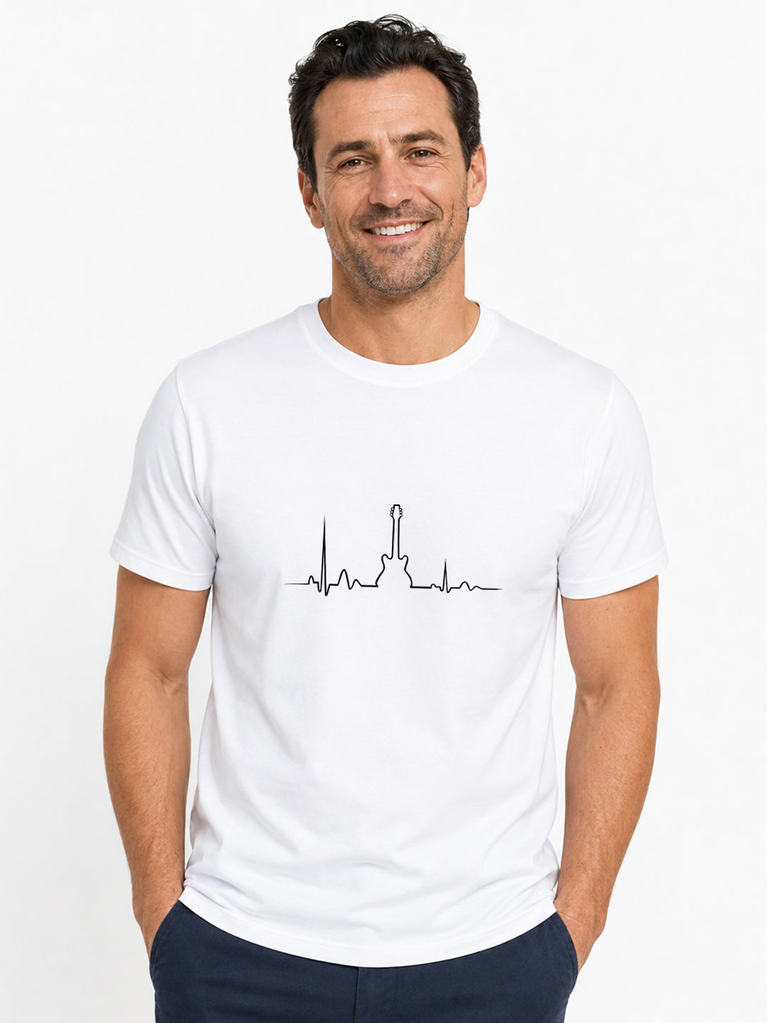 Original-T-Shirt für Herren – I live rock n roll –