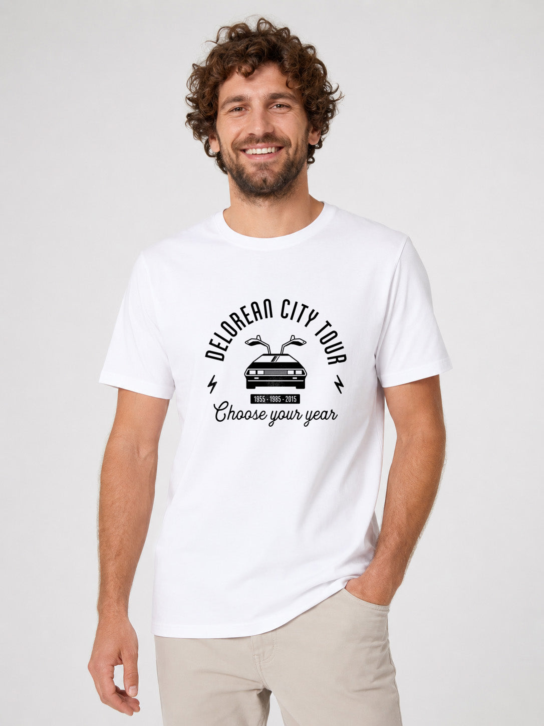 T-shirt original - Delorean-city-tour-