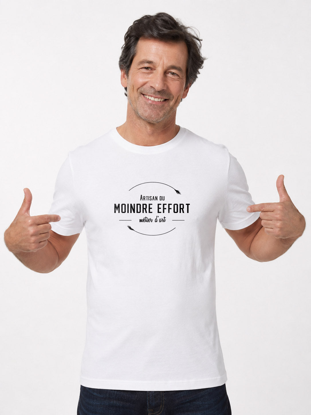 Originelles Herren-T-Shirt - Meister-der-kleinsten-anstrengung-  original