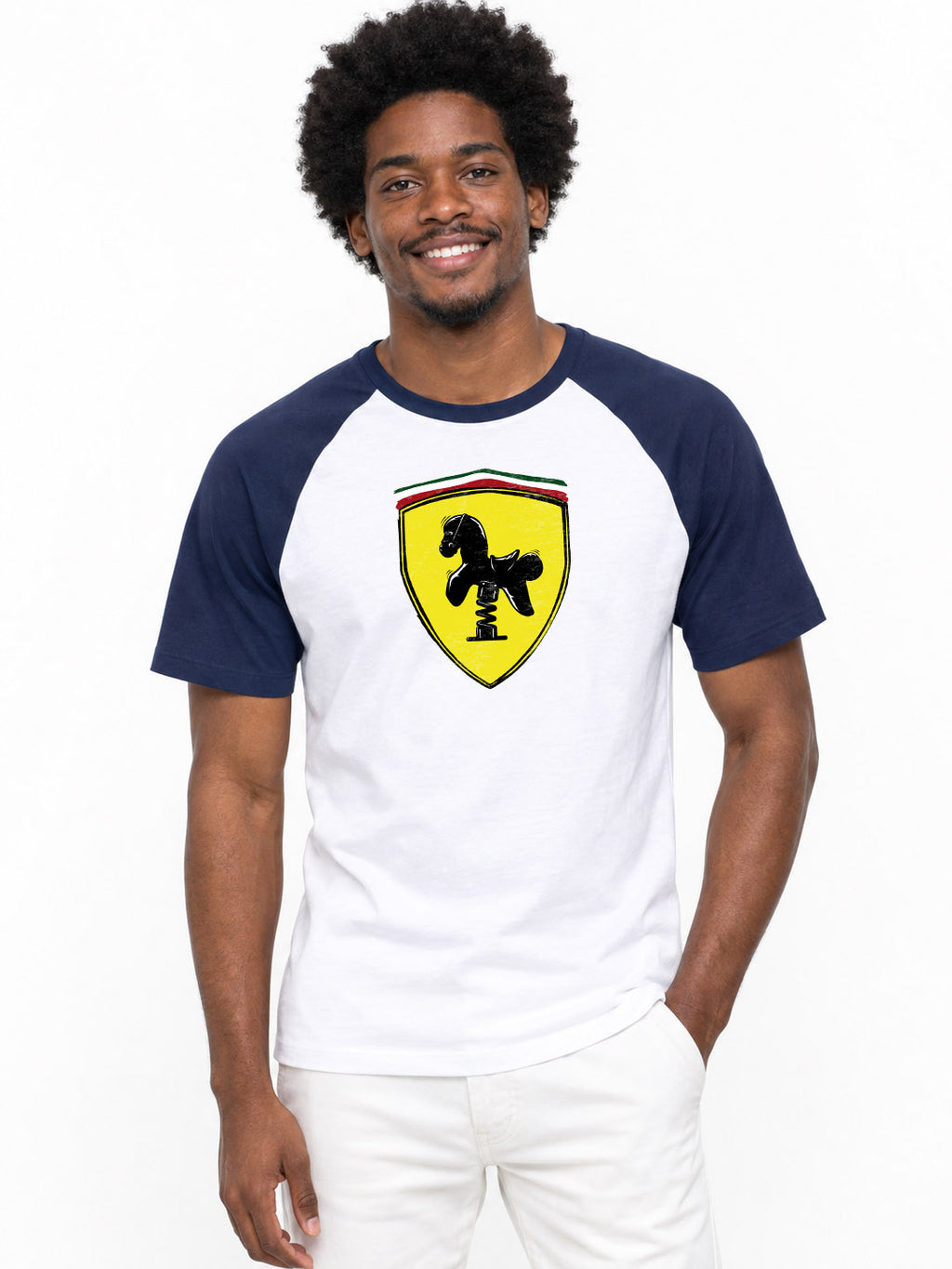 T-shirt baseball Fruit of the Loom Ferrari