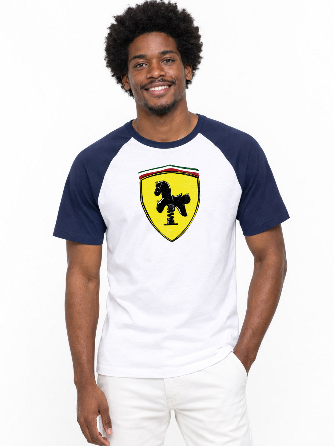 T-shirt baseball Fruit of the Loom Ferrari