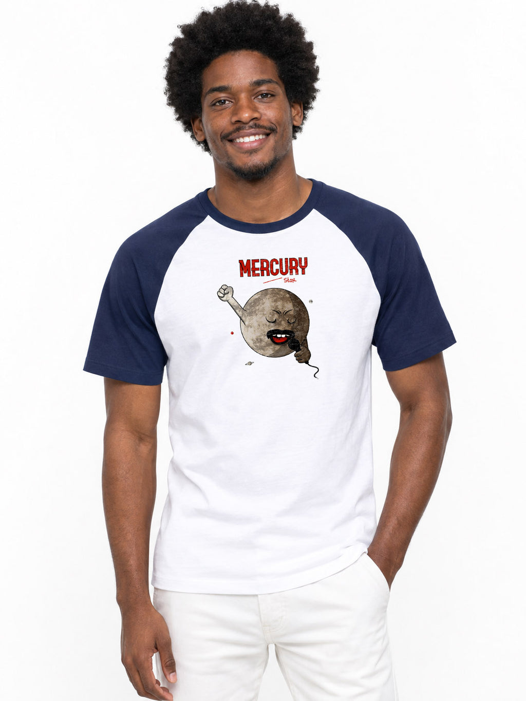 Baseball-T-Shirt Fruit of the Loom Mercury