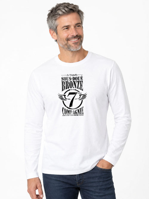 7ème Compagnie Original Crew-T-Shirt mit langen Ärmeln 190G
