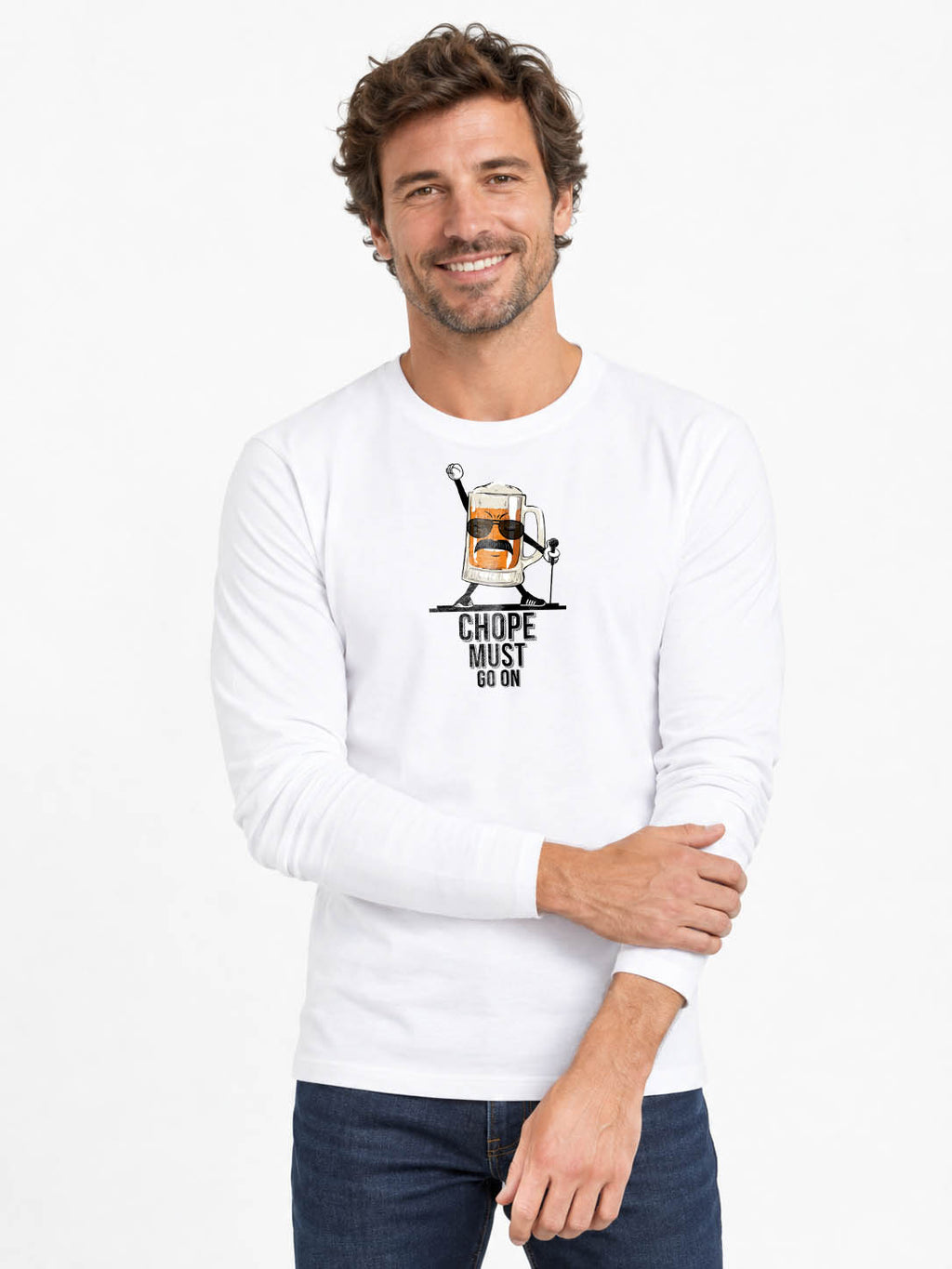 CHOPE MUST GO ON - Langarm-T-Shirt 190g