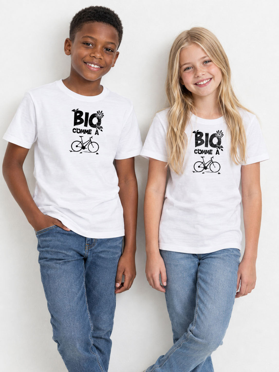 Original-Kinder-T-Shirt – Bio wie ein Fahrrad