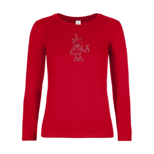 LSL Damen-T-Shirt Robot & Bird