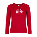 t-shirt lsl femme cat-cat-bike Red flex Rose