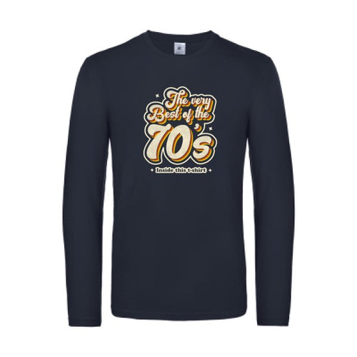 70s-t-shirt-manches-longues-original-humour -Navy