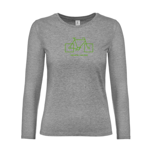 LSL Damen-T-Shirt I believe I can ride