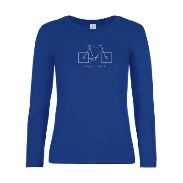 LSL Damen-T-Shirt I believe I can ride