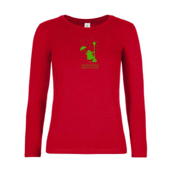 Damen-T-Shirt LSL Hantons im Regen