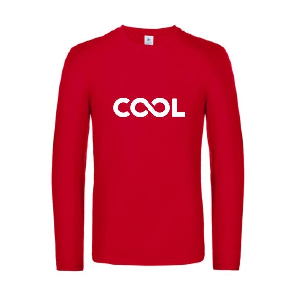 infiniment cool - t shirt- manches- longues- original- humour- Red impression Face