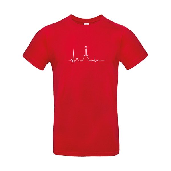 T-shirt humour original I Live Rock N Roll T Shirt couleur Red
