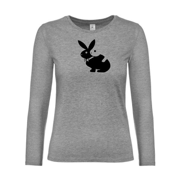 t-shirt lsl femme hot- Sport Grey flex Noir