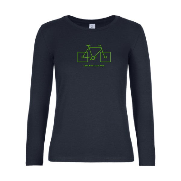 LSL Damen-T-Shirt I believe I can ride