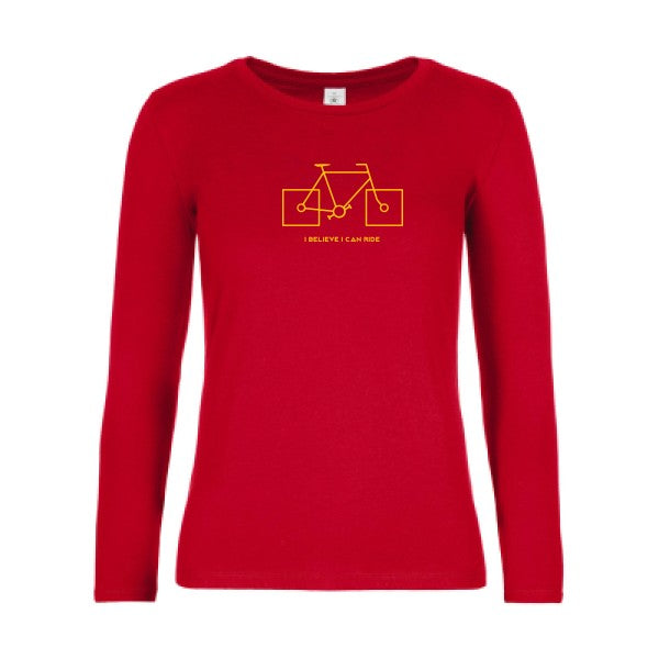 LSL Damen-T-Shirt I believe I can ride
