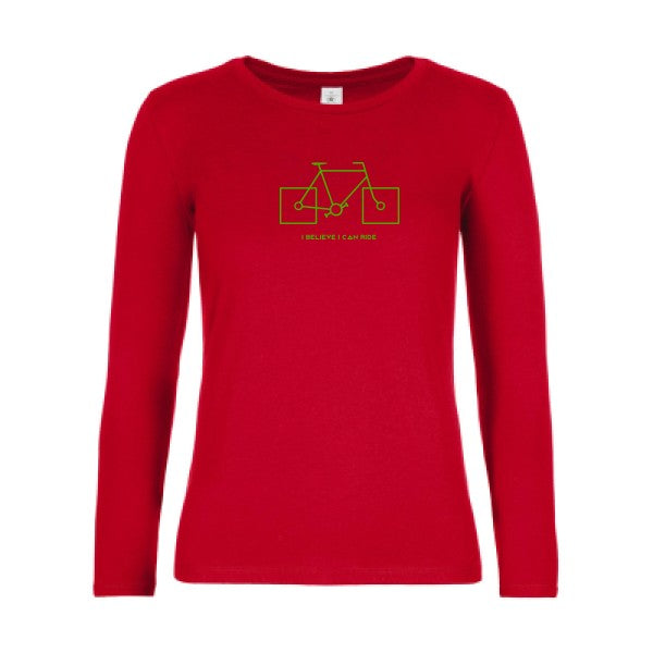 LSL Damen-T-Shirt I believe I can ride