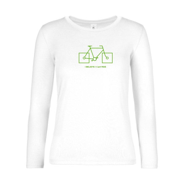 LSL Damen-T-Shirt I believe I can ride