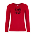 t-shirt lsl femme Go-right--B&C-E190-LSL-women--T-shirt-femme-manches-longues Red flex 