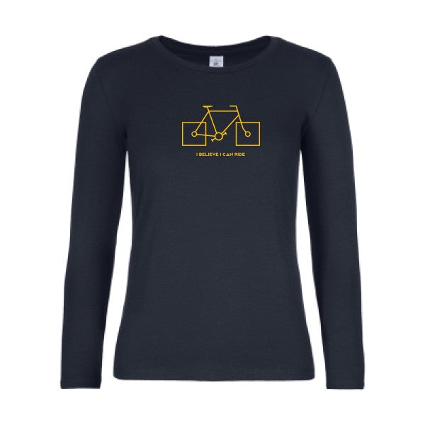 LSL Damen-T-Shirt I believe I can ride