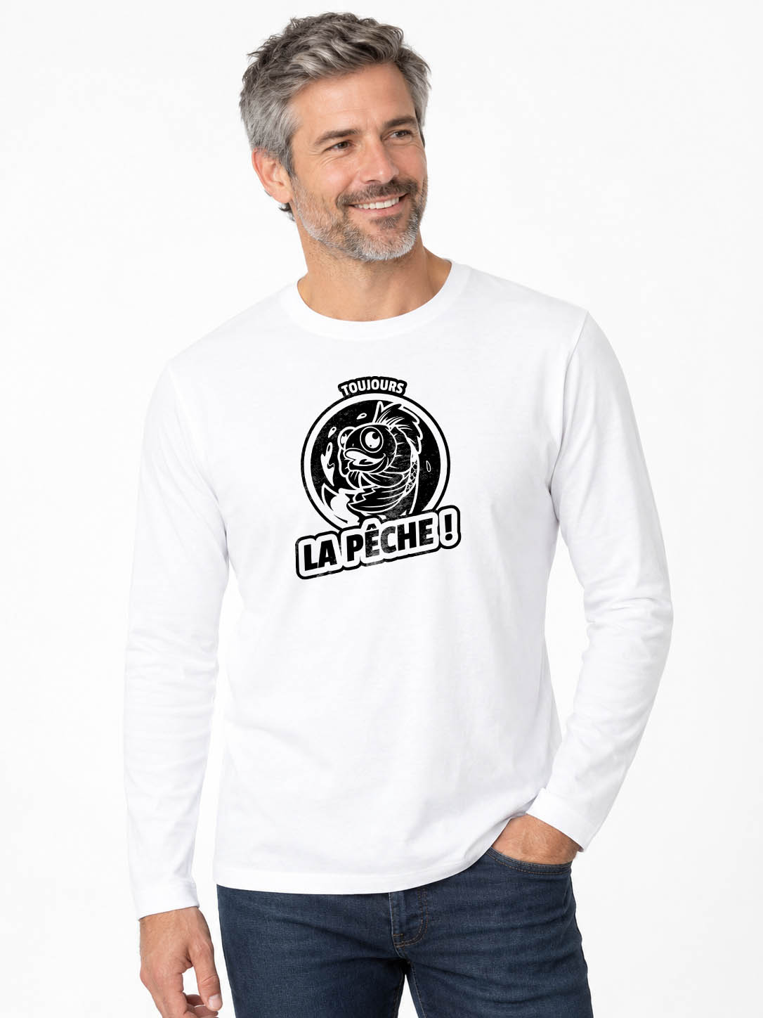 Immer topfit! Originelles Langarm-T-Shirt 190G